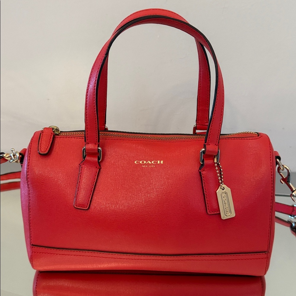 Coach Red Satchel Bag